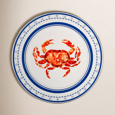 Crab House Enamel Charger