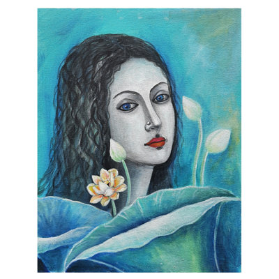 Beauté de la dame | Acrylique sur toile | Peinture de Gayatri Mavuri