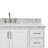 Stafford 55 " W Freestanding Standard Free Standing 1 Single Vanity Bathroom Vanity With Carrara Marble Top-138338120-93359332