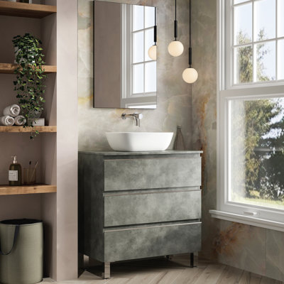 Berdahl Bathroom Vanity with Basin