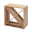 Ensemble de 2 porte-bouteilles de 24 bouteilles, cube de rangement pour bouteilles de vin, caisse en bois naturel