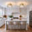3 Heads Gold Finish Ceiling Light-309155978