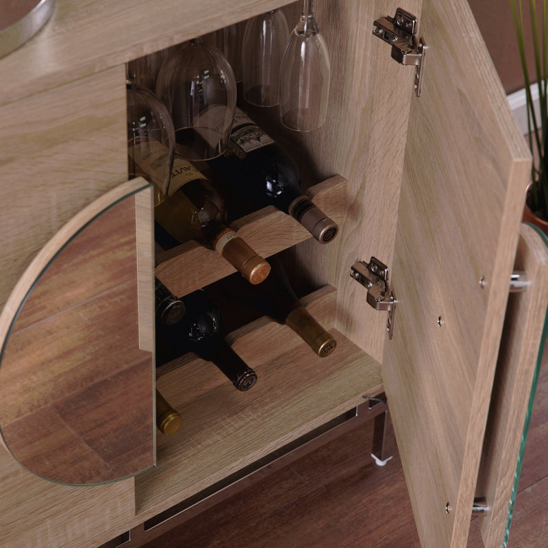 Bar avec rangement pour bouteilles de vin