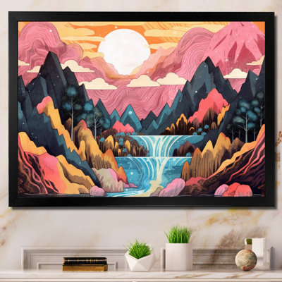 Fiery Mountain Skies III sur impression sur toile