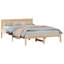 Bed Frame with Headboard Solid Pine Wood-1651658006-1651658088