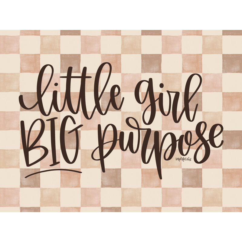 Little Gril, Big Purpose by Imperfect Dust, 30" H x 40" W, Gold Picture Framed Paper Print with Mat