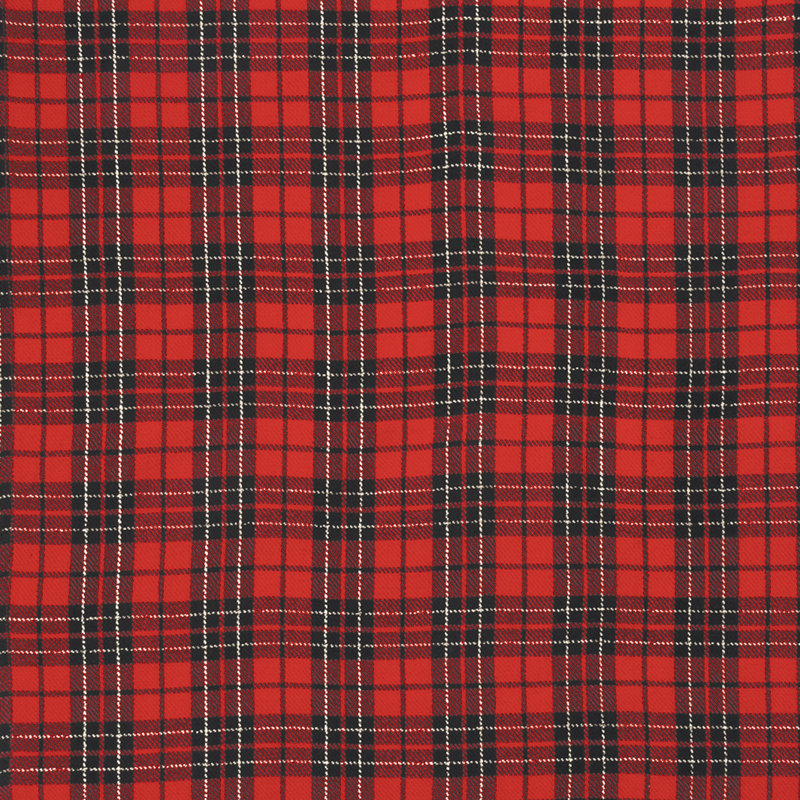 Serviette de cuisine tissée rouge et noire