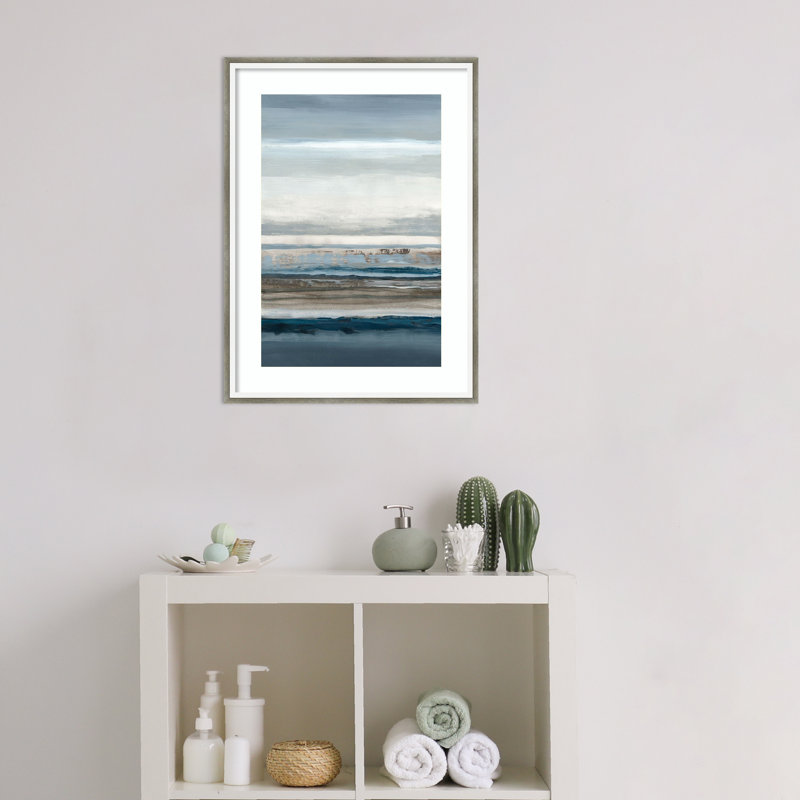 «Shoreline Echoes» par Colman Wood, reproduction d'art encadrée, H 25 po x l 19 po