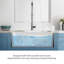 Évier de ferme blanc pour petites cuisines et salles de lavage, lavabo à cuve simple en céramique avec tablier et grille inférieure
