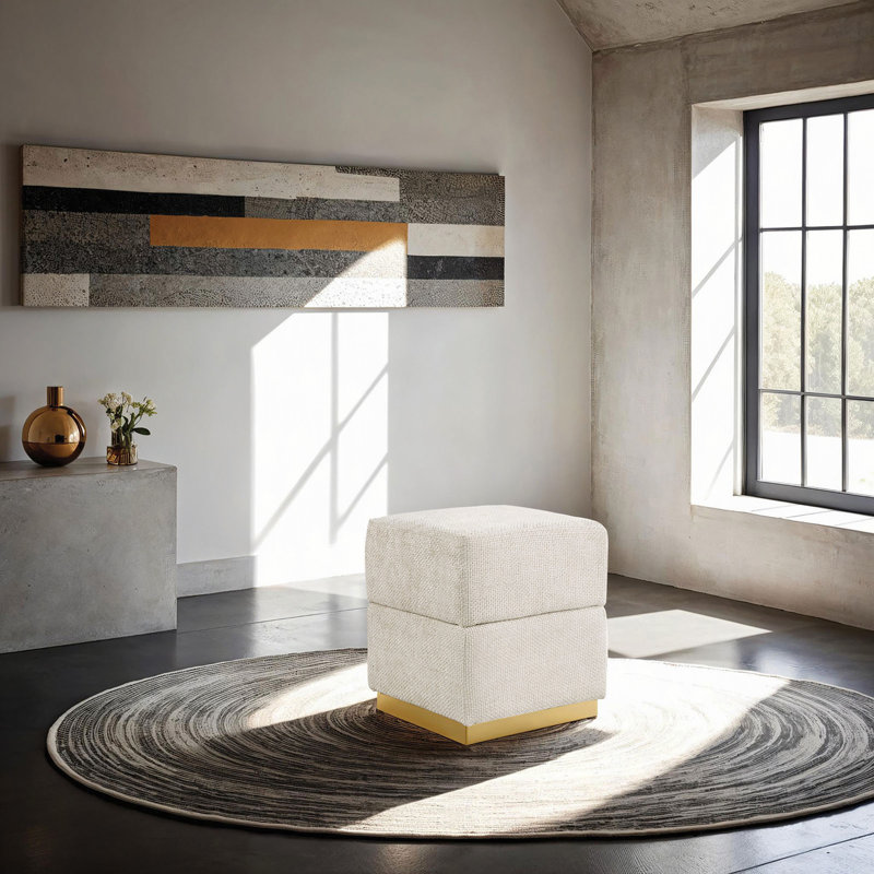 Tabouret de rangement d'appoint cubique Cube