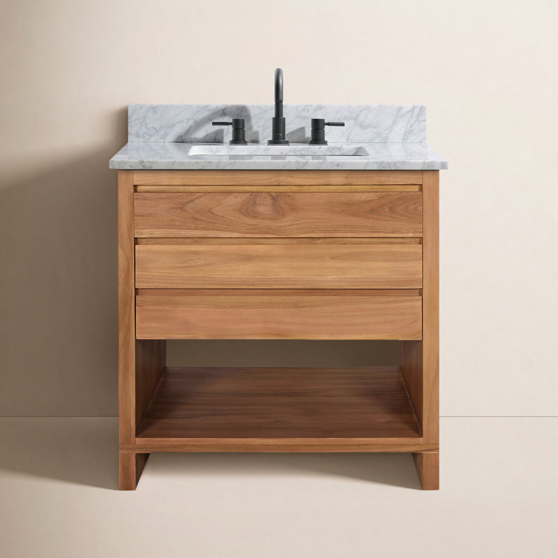 Kai 31'' W Single Vanity, Natural Teak