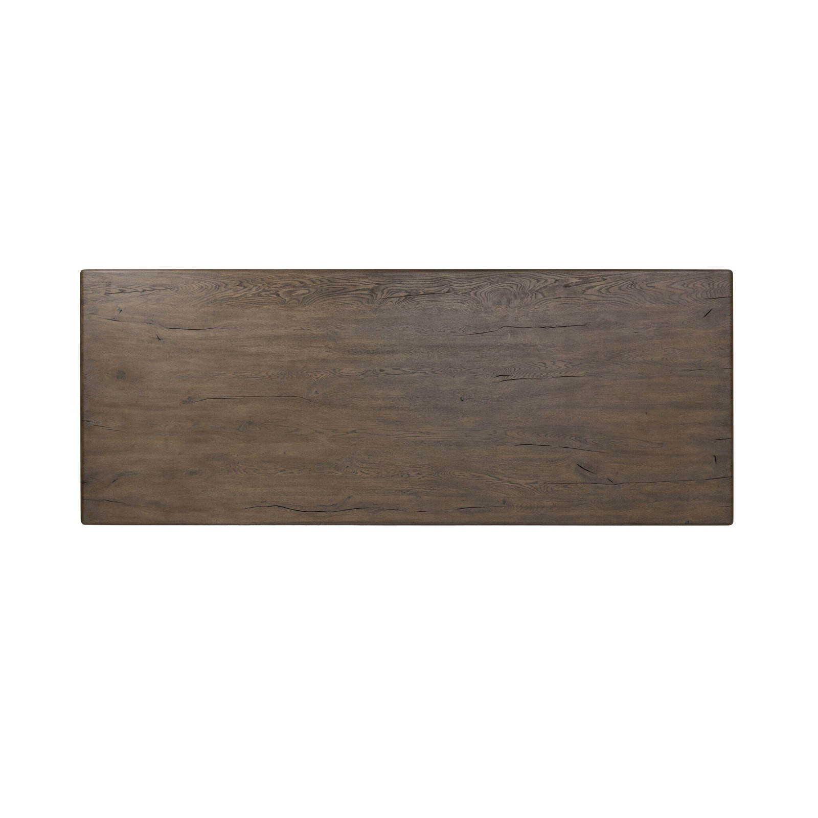 Belrose 118 " Oak Dining Table, Gray Reclaimed French Oak