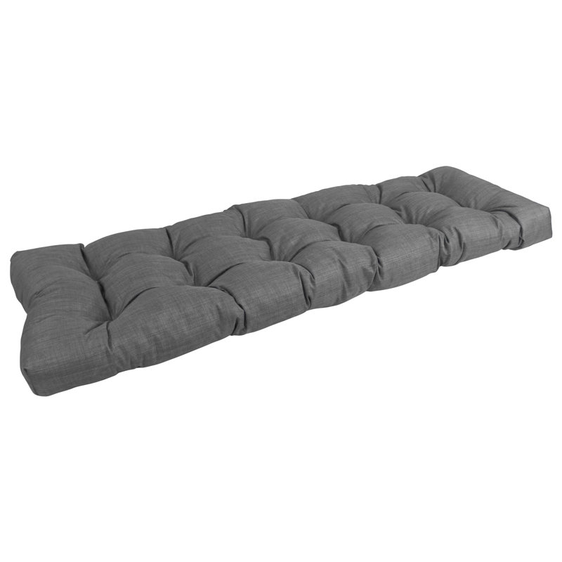 Outdoor 5'' Bench Seat Cushion, 55" W x 19" D, Cool Gray