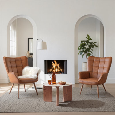 Upholstered Armchair and Side Chair