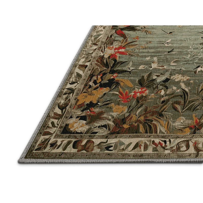 Tapis brun lavable à la machine, Rectangle 8 pi x 12 pi