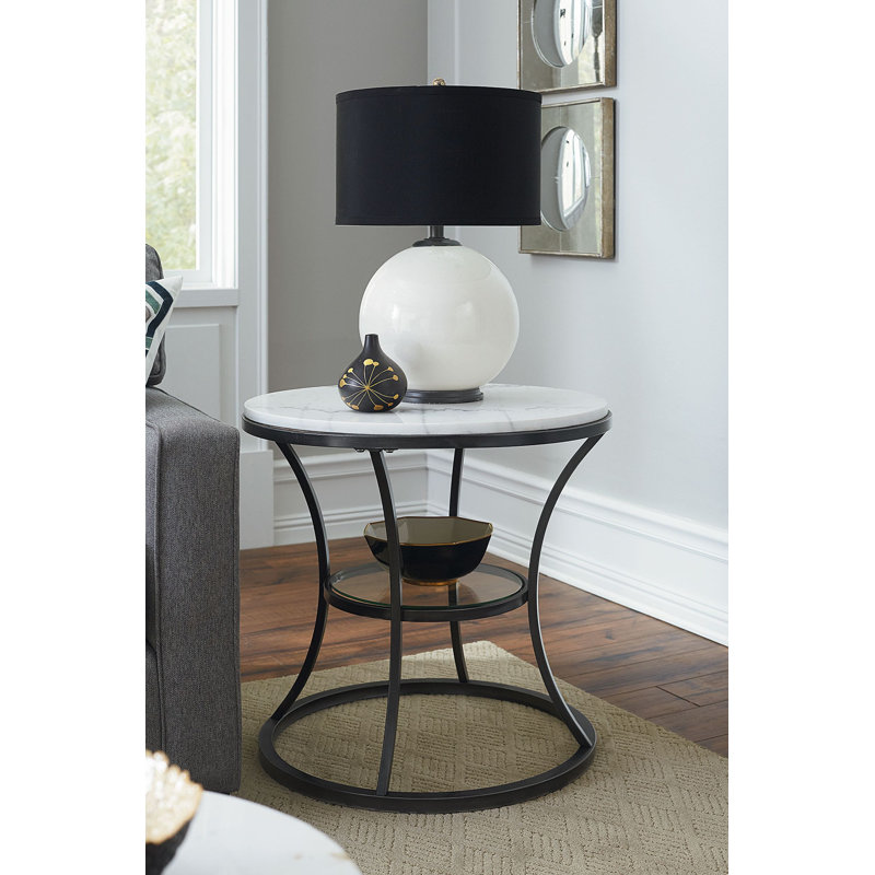 McMahon Marble Top End Table