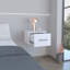 Table de chevet flottante, conception peu encombrante avec tiroir pratique et surface-1298095616