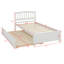 Lit plateforme simple en bois avec lit gigogne Onaigh-804327394