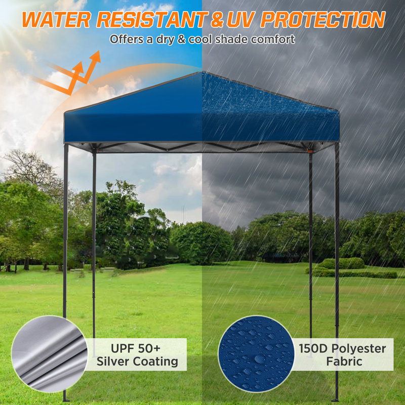 6x4 Canopy Tent, Heavy Duty Pop up Canopy with Carry Bag, Dark Blue