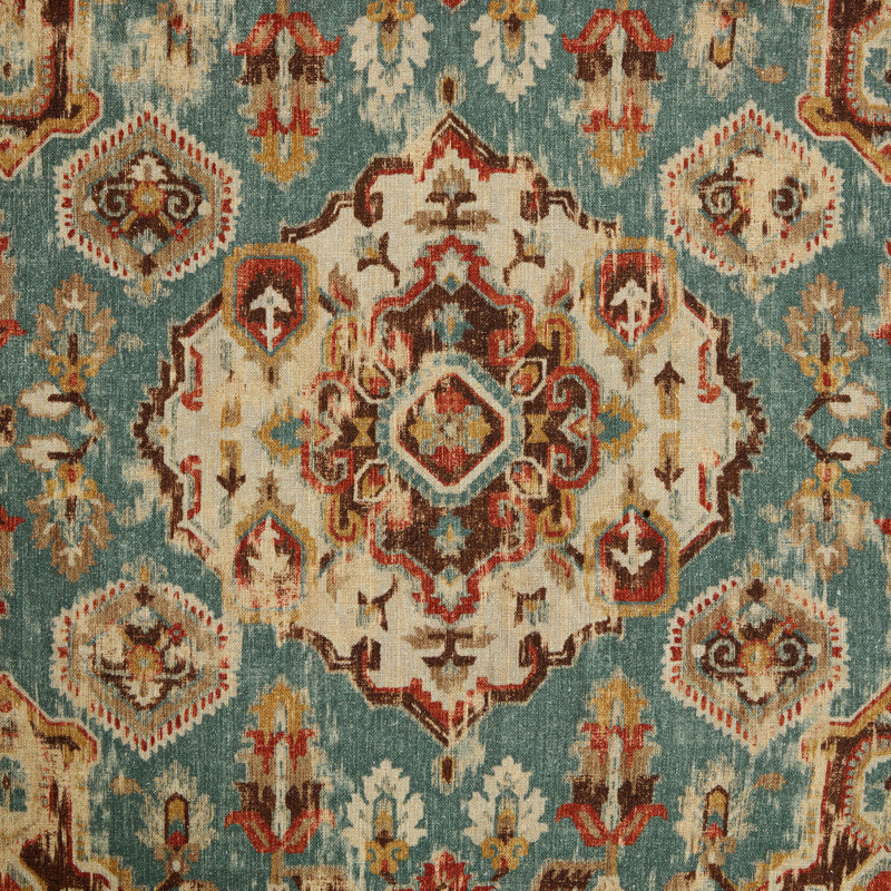 Ensemble de housse de couette Carmen Taupe, Housse de couette grand et 2 taies décoratives, Sarcelle