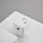 1-Spray Patterns 16 In. Ceiling Mount Dual Fixed And Handheld Shower Head 2.5 GPM In White