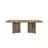 English Knotty Oak Double Pedestal Table