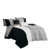 Motif floral blanc / noir est en rupture de stock