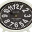 Horloge noire en métal