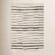 Rune Striped Handmade Tufted Wool Area Rug in Beige/Charcoal
