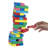 Classic Wooden Blocks Stacking Game with Colored Wood and Carrying Bag for Indoor and Outdoor Play for Adults, Kids, Boys and Girls by Hey! Play!