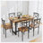 7 Pieces Dining Set 7-Piece Kitchen Table Set Perfect For Kitchen, Breakfast Nook, Living Room Occasions-1187206673-1187206675