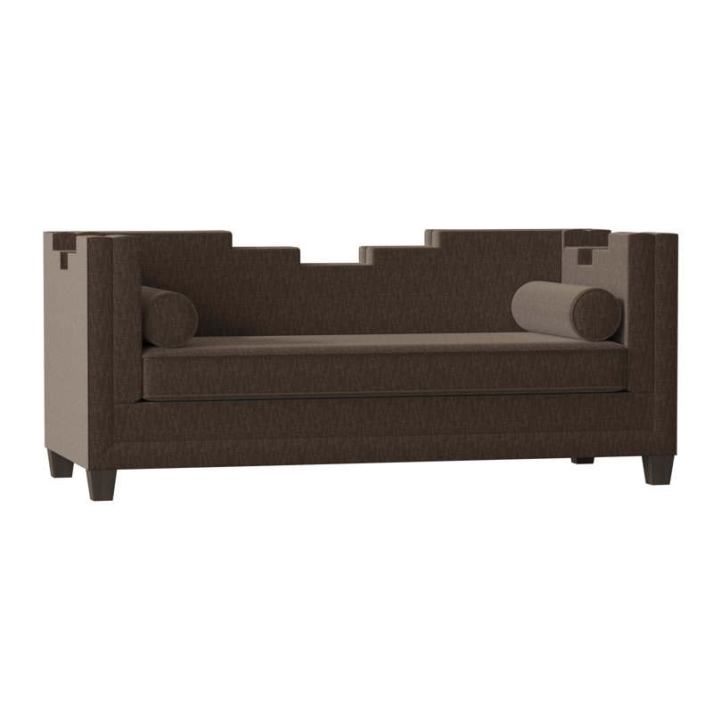 Bella Sofa, Grayfield Ash, Brown Mahogany