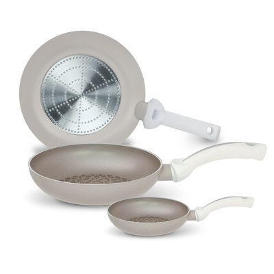 White Diamond Non-Stick Frying Pan Set