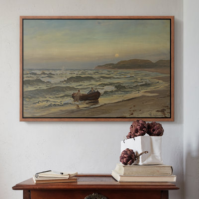 Tempête à Rügen, 1882 - Hans Gude, toile tendue avec châssis