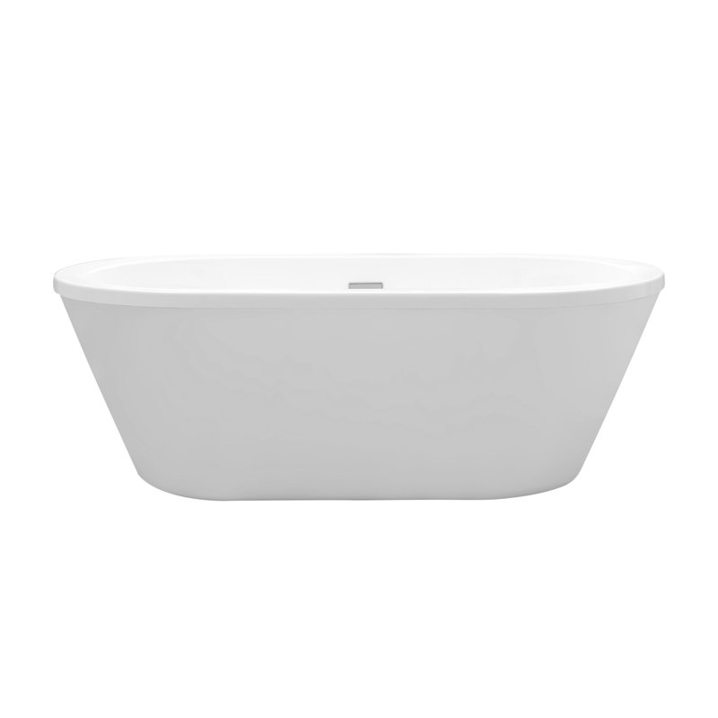 Virgo 63'' x 33.44'' Soaking Acrylic Bathtub