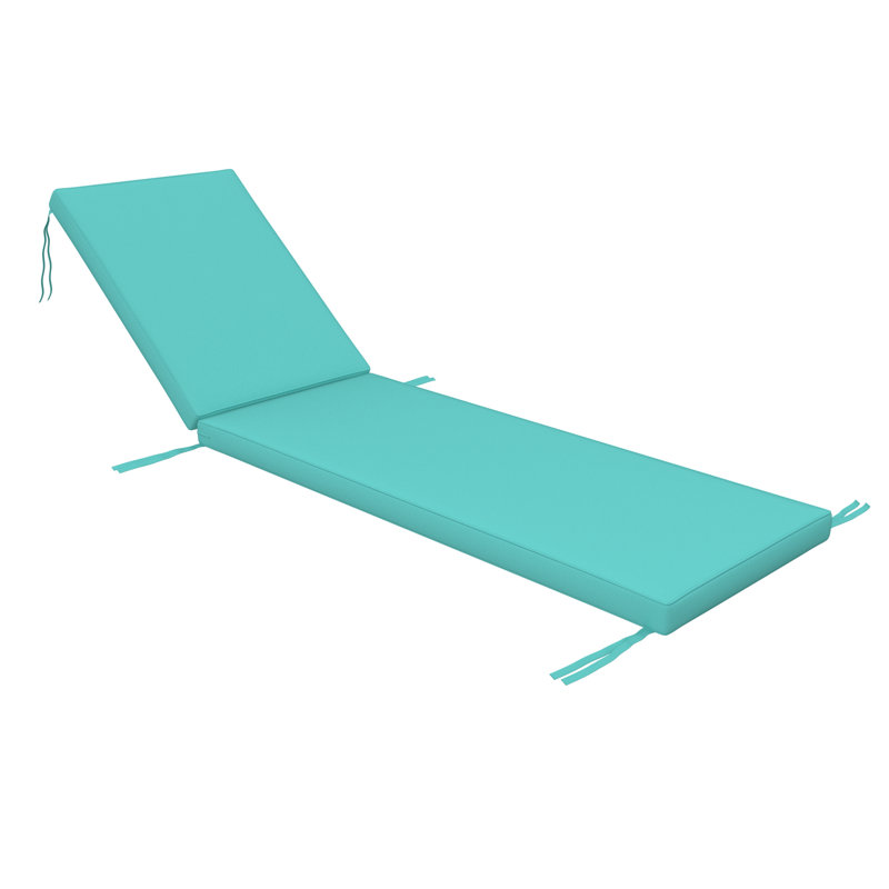 Sunbrella® Outdoor Chaise Cushion, 24" W x 73" D, Sunbrella® Canvas Aruba