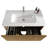 30" Wall Mounted Striped Natural Oak Single Bathroom Vanity With Ceramic Top-97698935-113606725