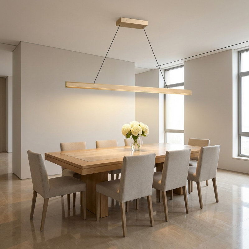 48 lustre linéaire, Laiton satiné