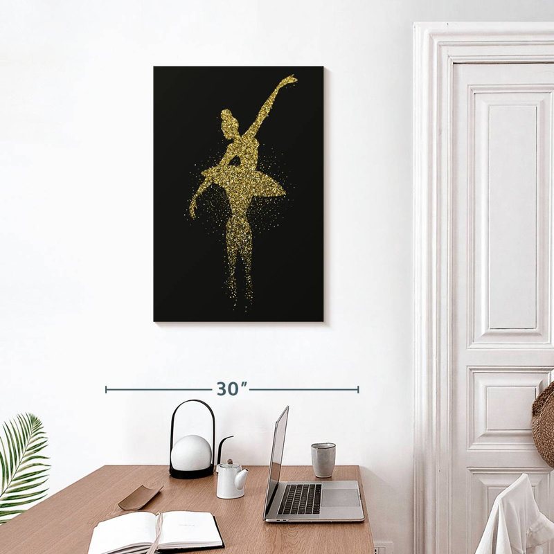 Enn Glittery Ballerina, 30" H x 20" W