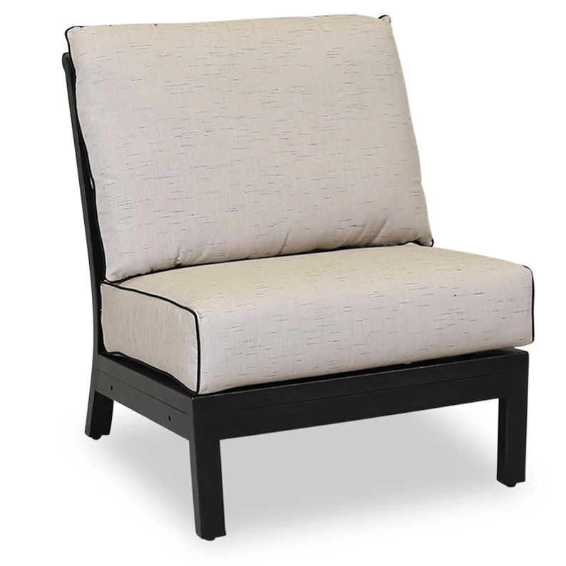 Monterey Outdoor Armless Lounge Chair, Frequency Sand Sunbrella®