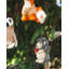 Felted Festive 6'' Handmade 100% Wool Animals Shatterproof Hanging Figurine Ornament