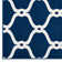 Beltara Chain Link Transitional Trellis Moroccan Blue/Ivory Area Rug