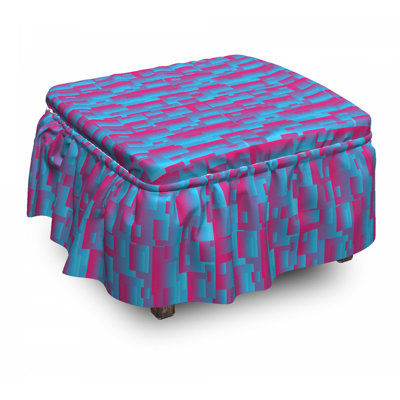 Box Cushion Ottoman Slipcover