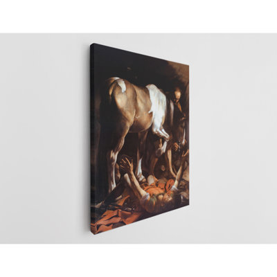 «Conversion of Saint Paul» par Caravaggio, reproduction sur toile