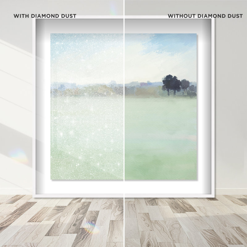 Abstract Horizons Print by Oliver Gal, White Shadowbox, 41.5"H x 41.5"W