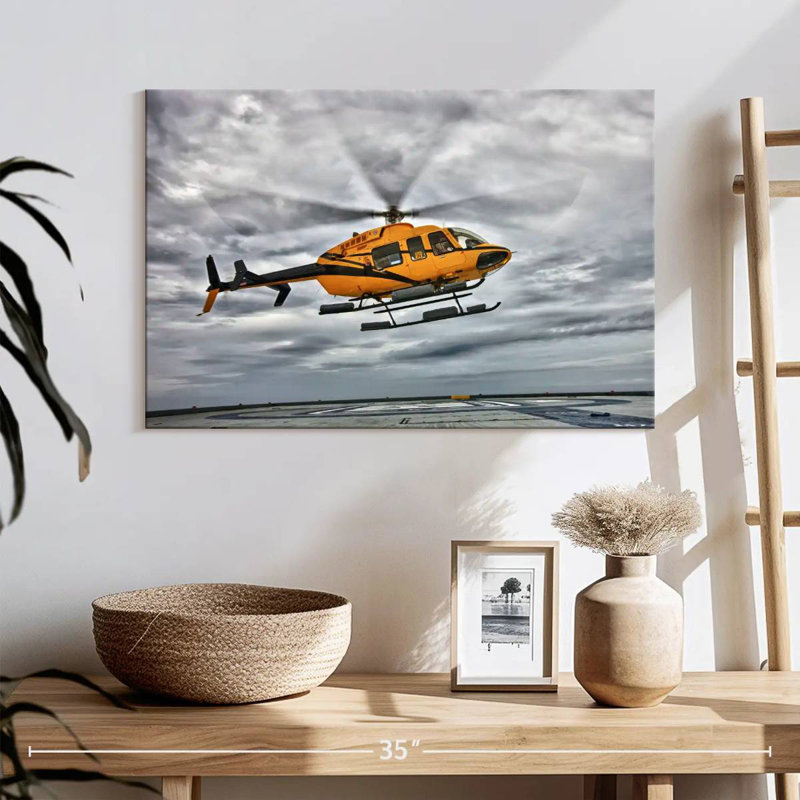 Hélicoptère Mehar Bell 407, H 16 po x l 24 po
