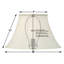 Abat-jour cloche en soie / coquille d'œuf H 11 po x l 18 po en coquille d'œuf