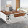 70.87'' Executive Desk and File Storage Cabinet