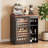 Mini Fridge Cabinet with Adjustable Shelf, Bar Cabinet with Drawer and Thickened Top for Kitchen, Living Room-1256932367