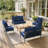 6.5″ Outdoor Replacement  Cushion Set, Deep Seating Seat / Back Cushion Set-1066329208